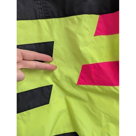 Be in the Current Seen Men's Medium vintage ski jacket, black and neon, zip up - Picture 10 of 15